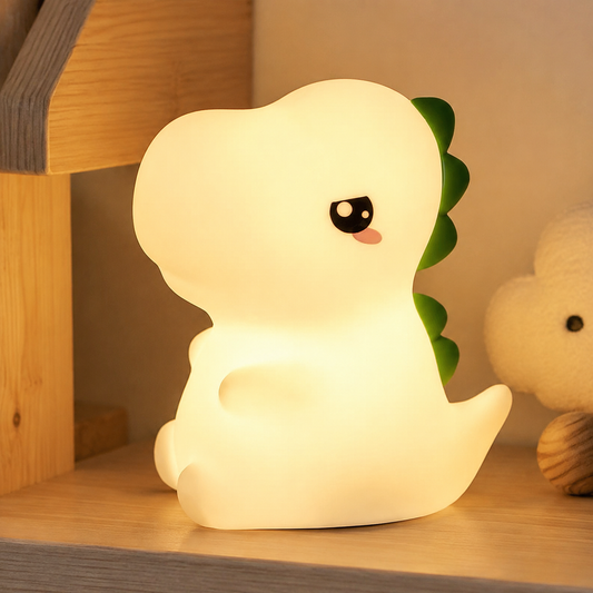 Veilleuse Bébé Dinosaure en Silicone Rechargeable