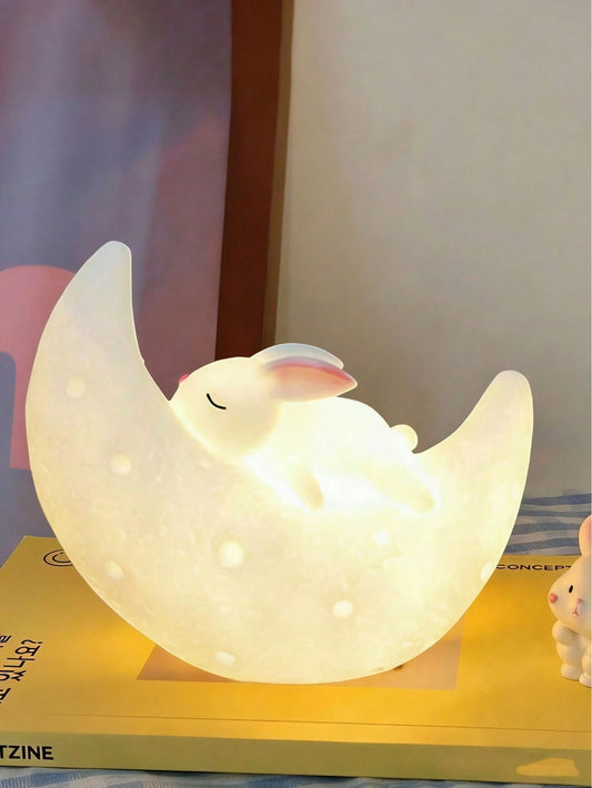 Veilleuse lapin mignon, lampe de chevet et d'ambiance décorative
