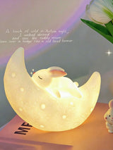 Veilleuse lapin mignon, lampe de chevet et d'ambiance décorative