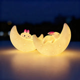 Veilleuse lapin mignon, lampe de chevet et d'ambiance décorative