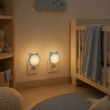 Veilleuses Bébé Ours à Capteur Crépusculaire – Lot de 2